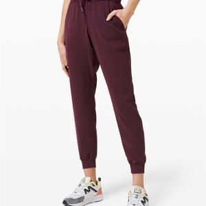 Lululemon Track Joggers Deep Burgundy